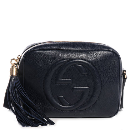 Gucci Pebbled Calfskin Small Soho Disco Bag Blue 1 of 7