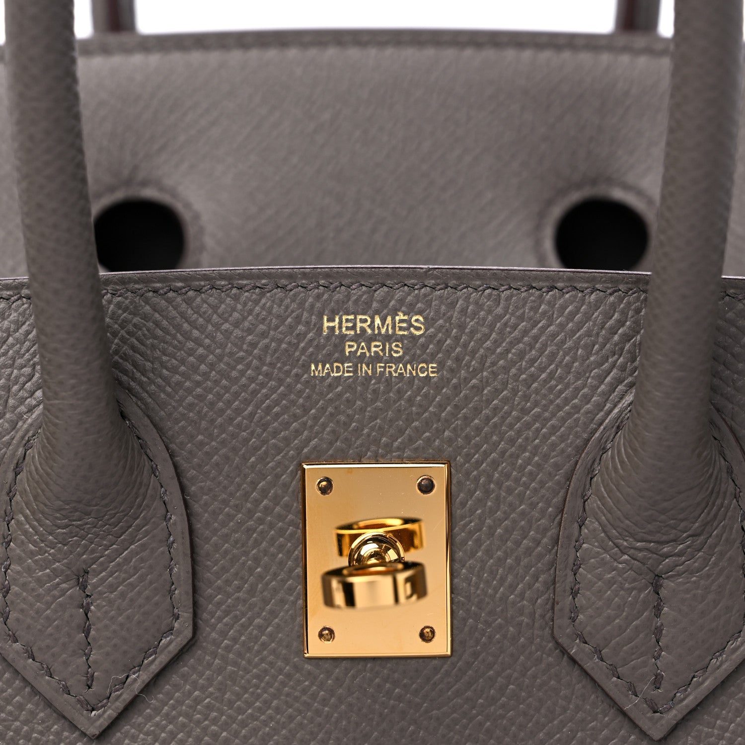 Hermes Epsom Birkin Sellier 25 Etain 6 of 10