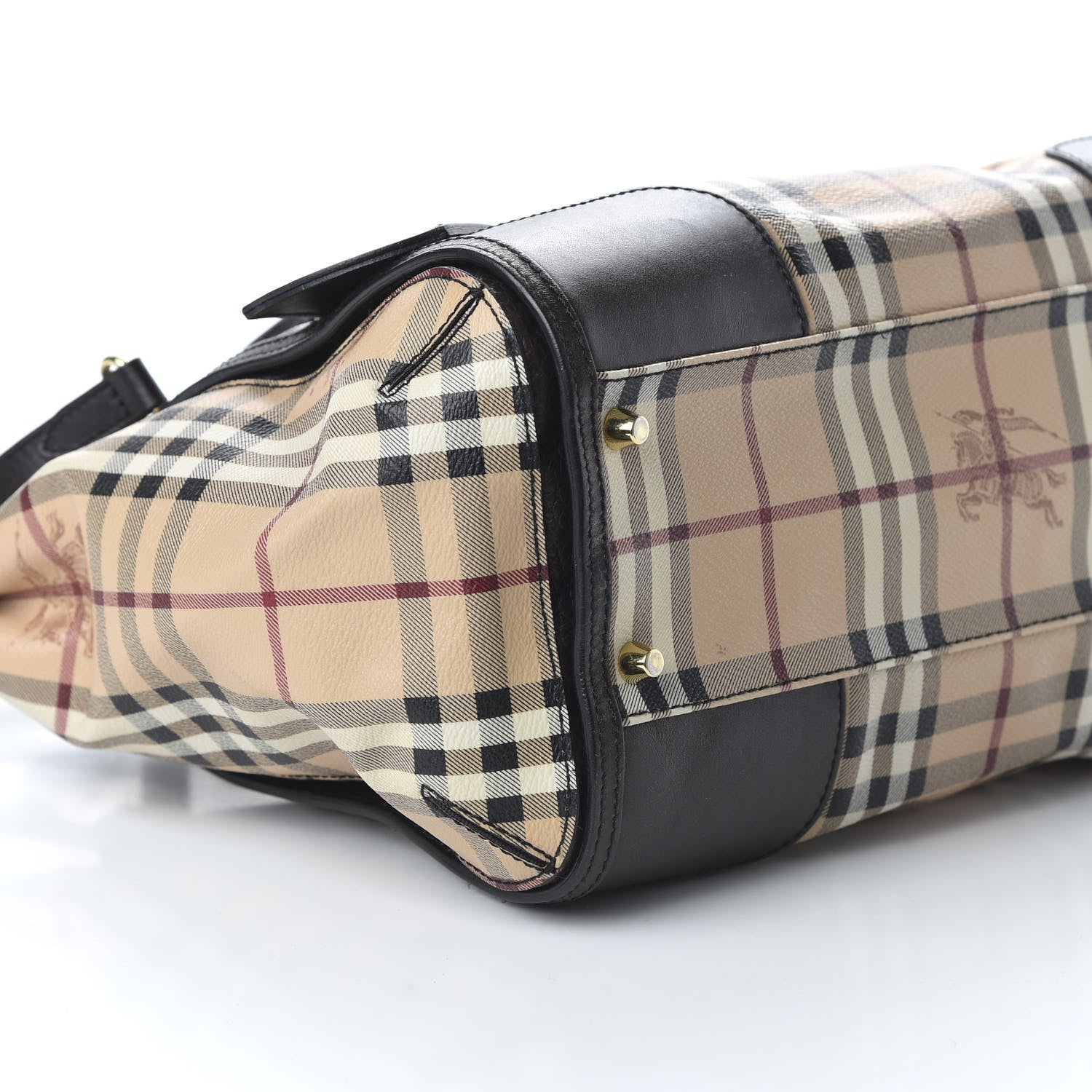 Burberry Haymarket Check Small Gladstone Chocolate 6 of 9