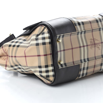 Burberry Haymarket Check Small Gladstone Chocolate 6 of 9