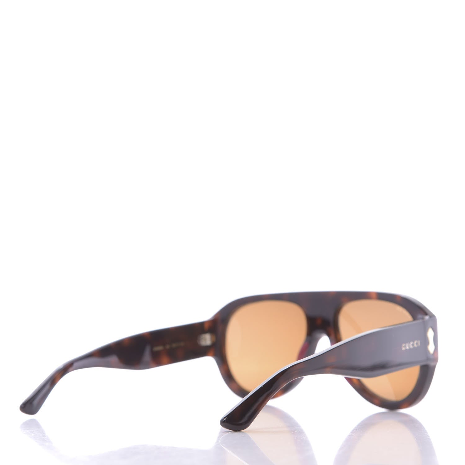Gucci Acetate Aviator Sunglasses GG0668S Havana 4 of 6