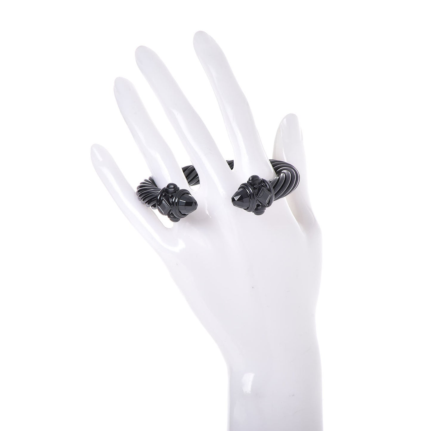Aluminum 10mm Renaissance Cable Bracelet Black