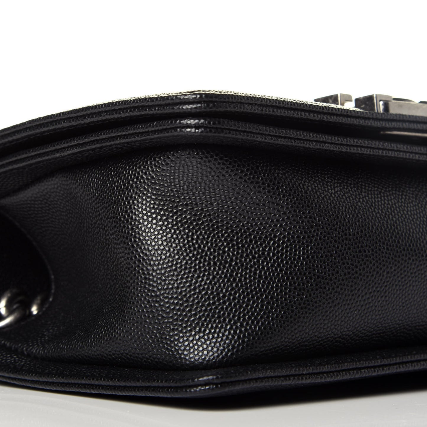 Caviar Quilted Small Boy Flap Black