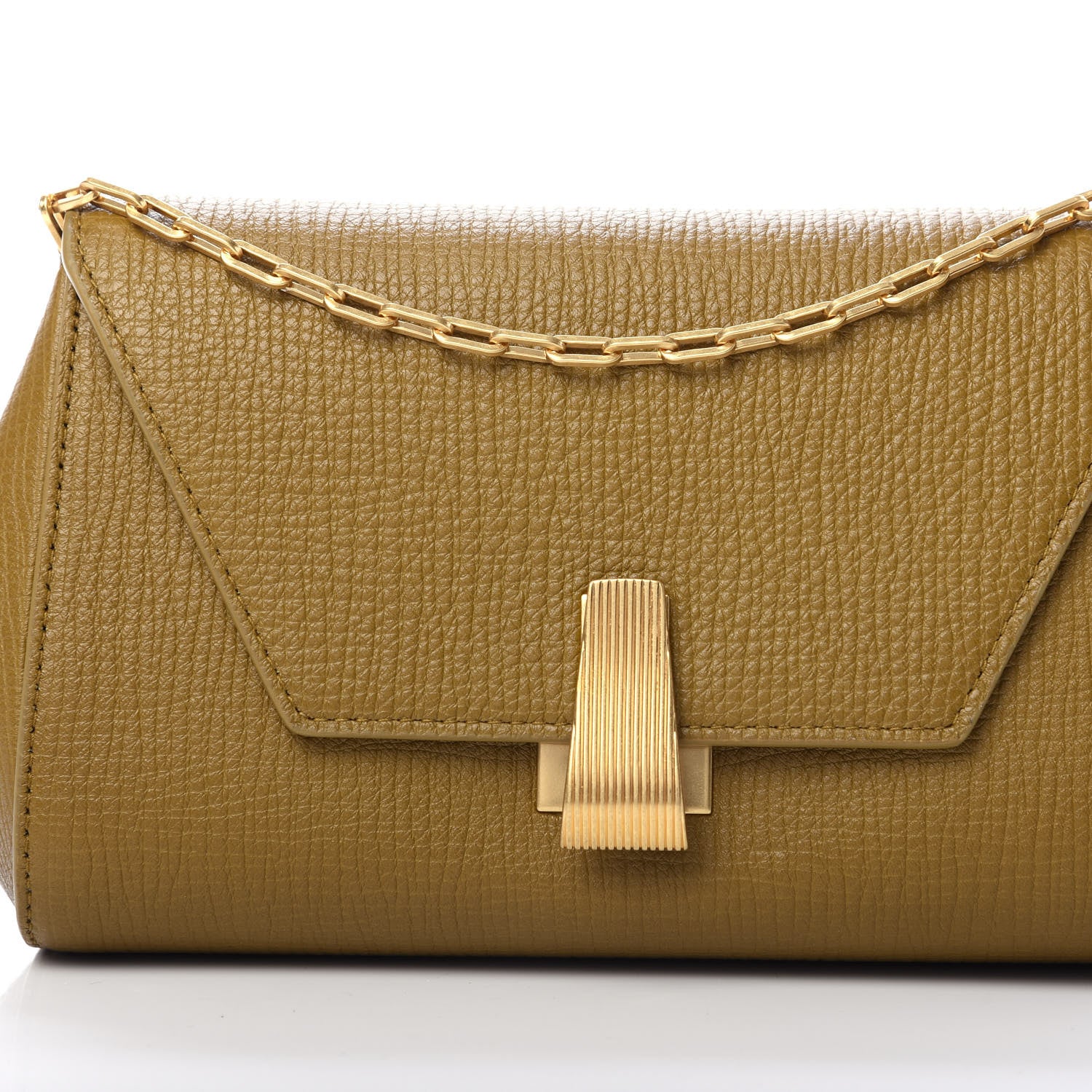 Bottega Veneta Textured Calfskin The Mini Angle Shoulder Bag Moutarde 9 of 9
