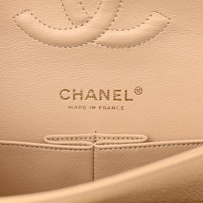 Chanel Caviar Quilted Medium Double Flap Beige 6 of 10
