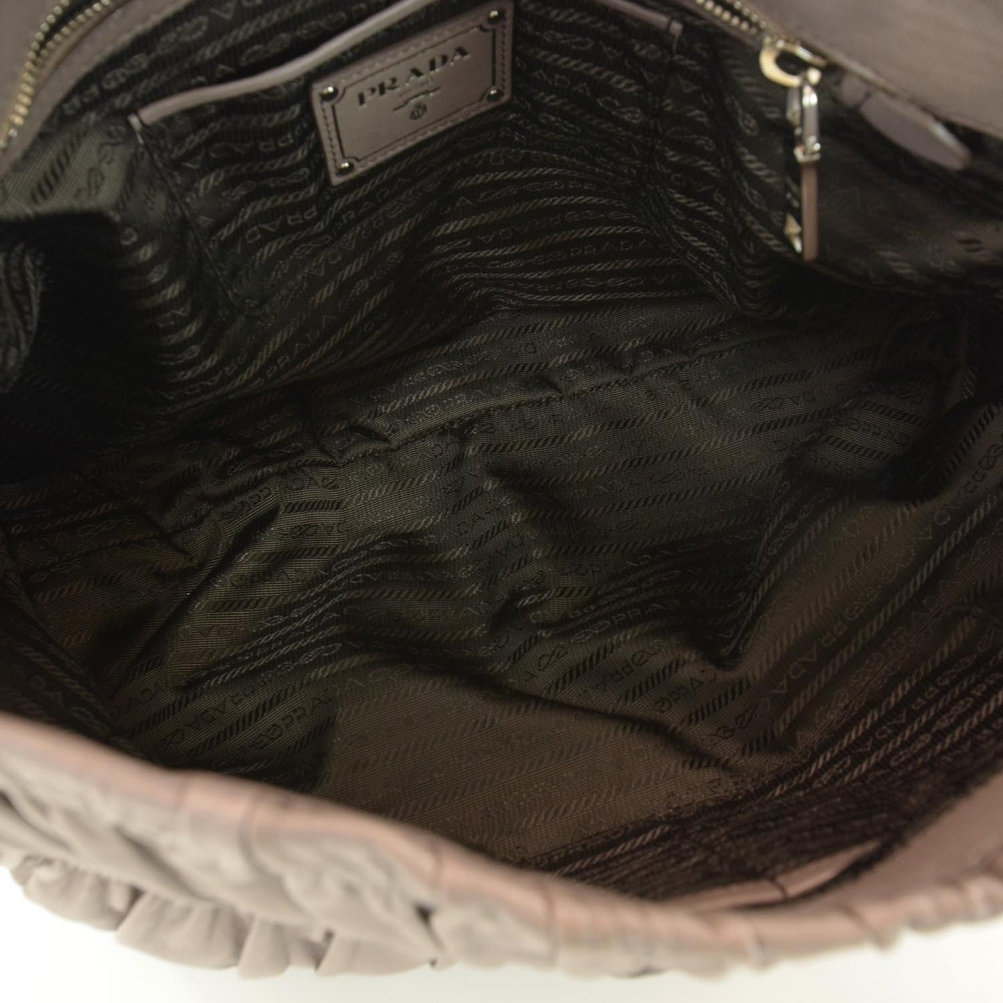 Nappa Gaufre Flap Bag Bambu