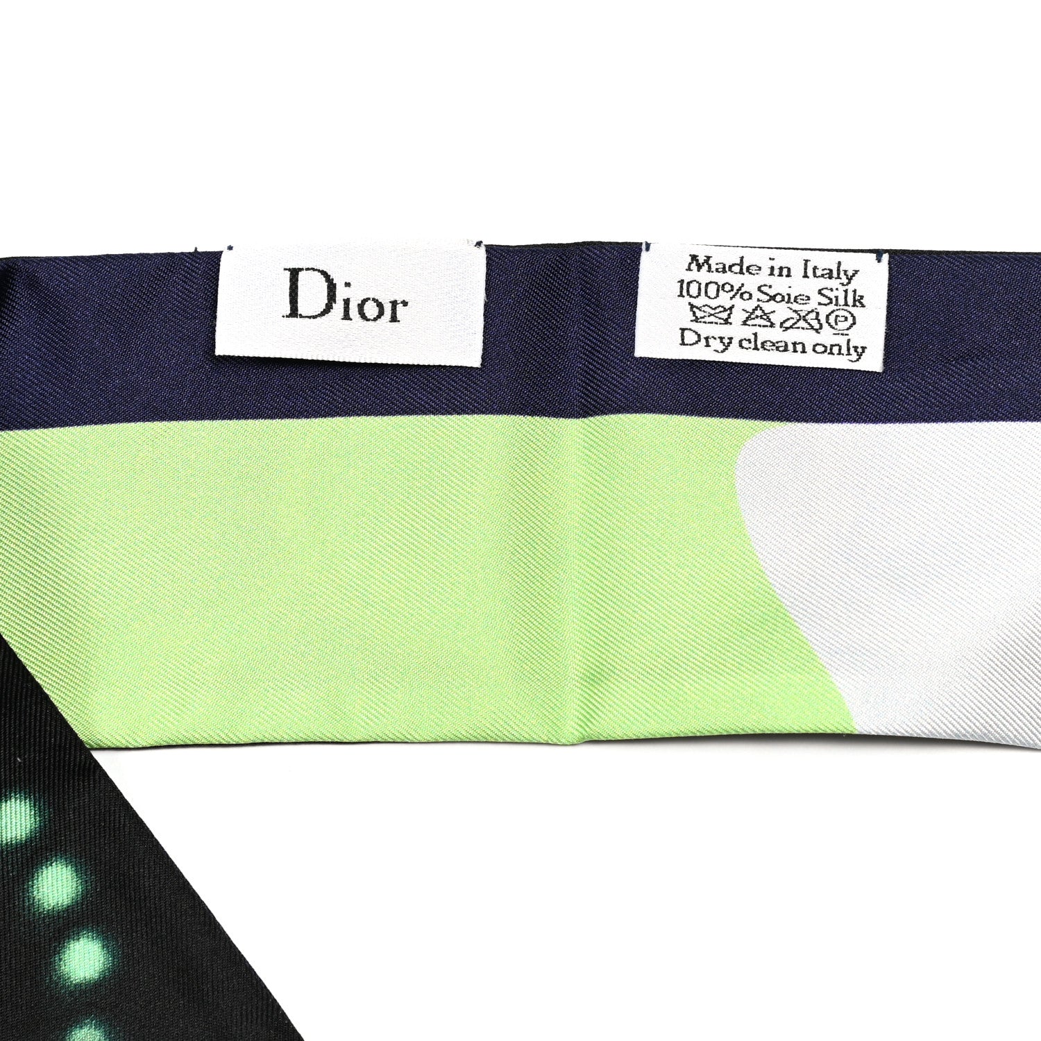Christian Dior Silk ABCDior O Mitzah Scarf Black 3 of 3