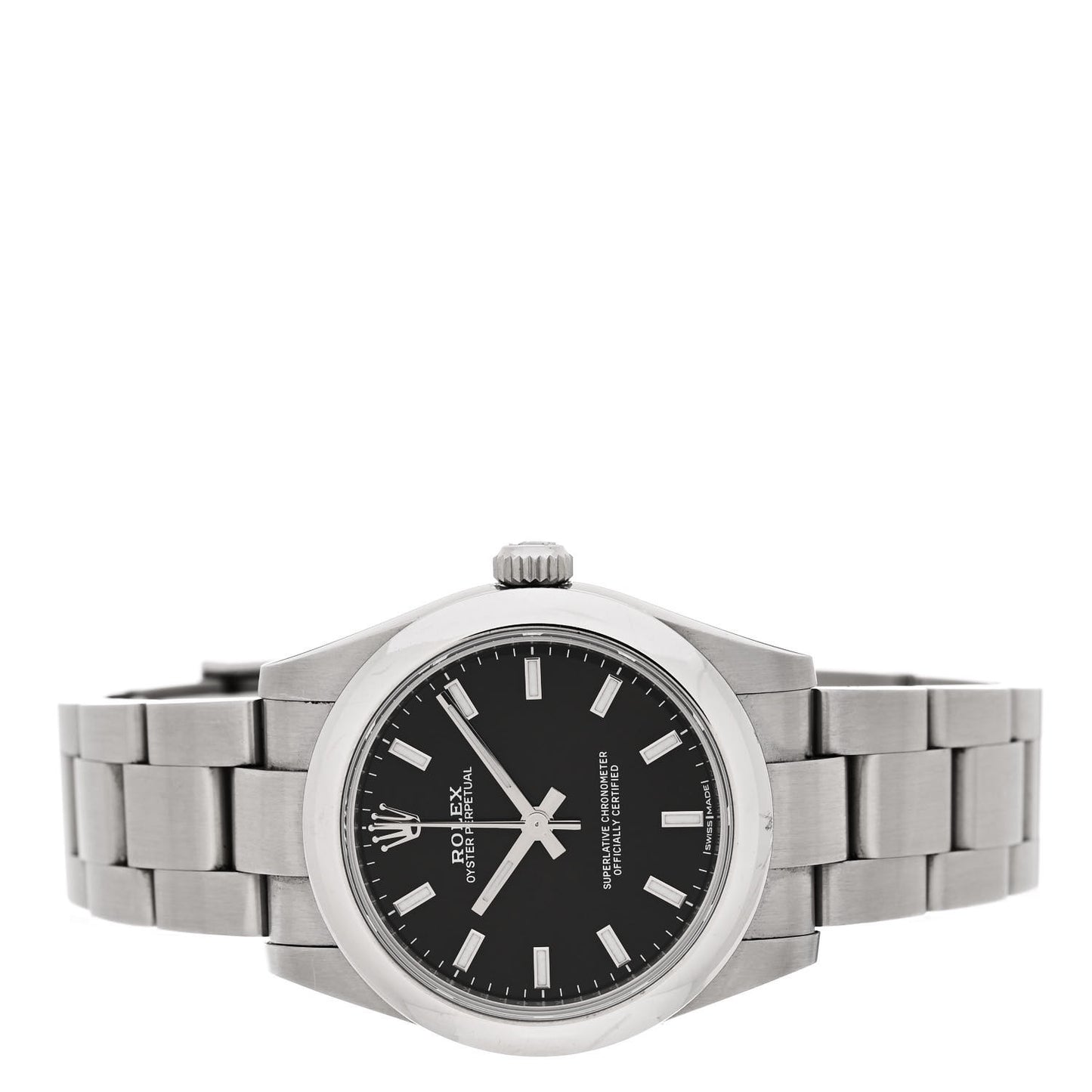 Stainless Steel 31mm Oyster Perpetual Watch Black 177200