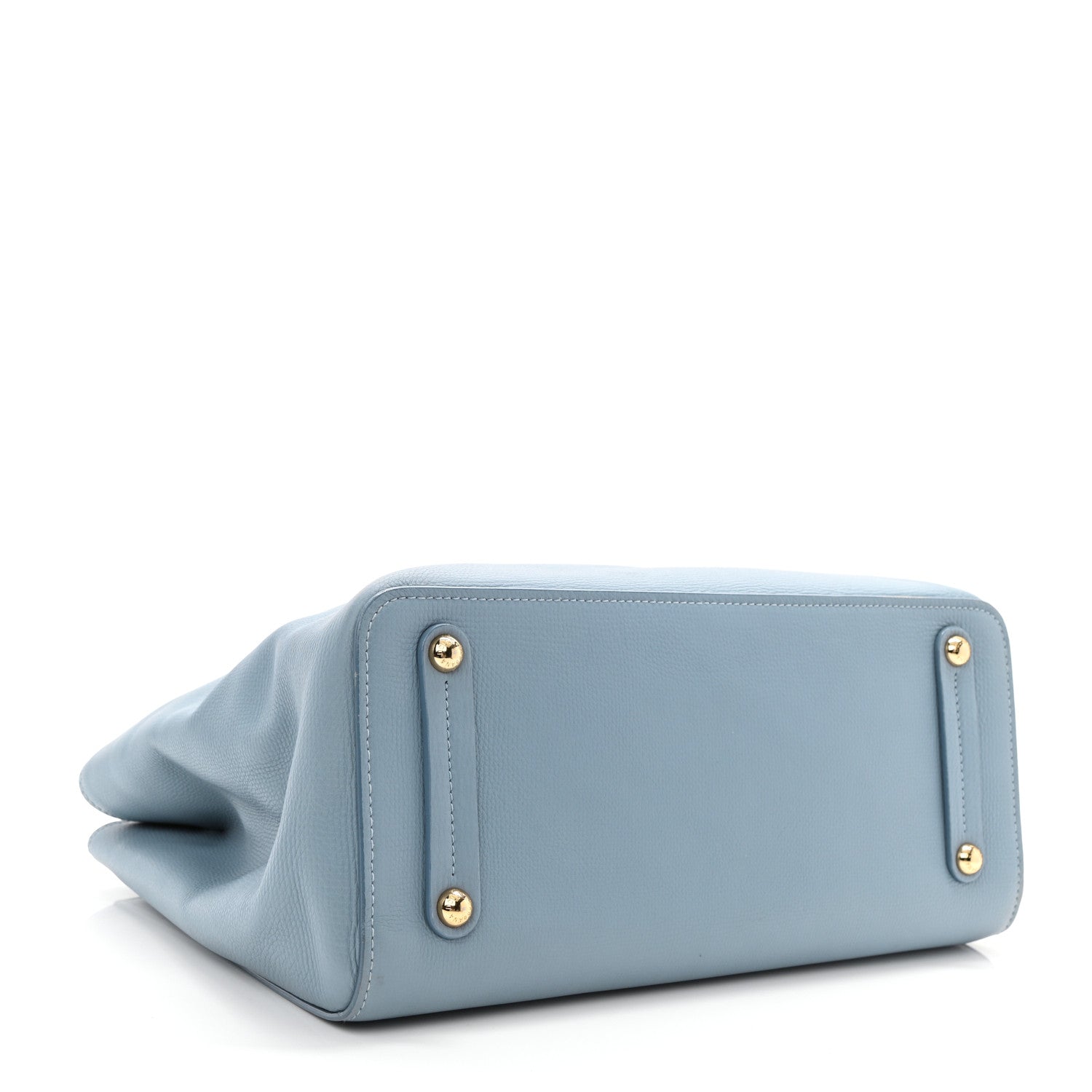 Dolce & Gabbana Textured Calfskin Clara Tote Light Blue 4 of 11