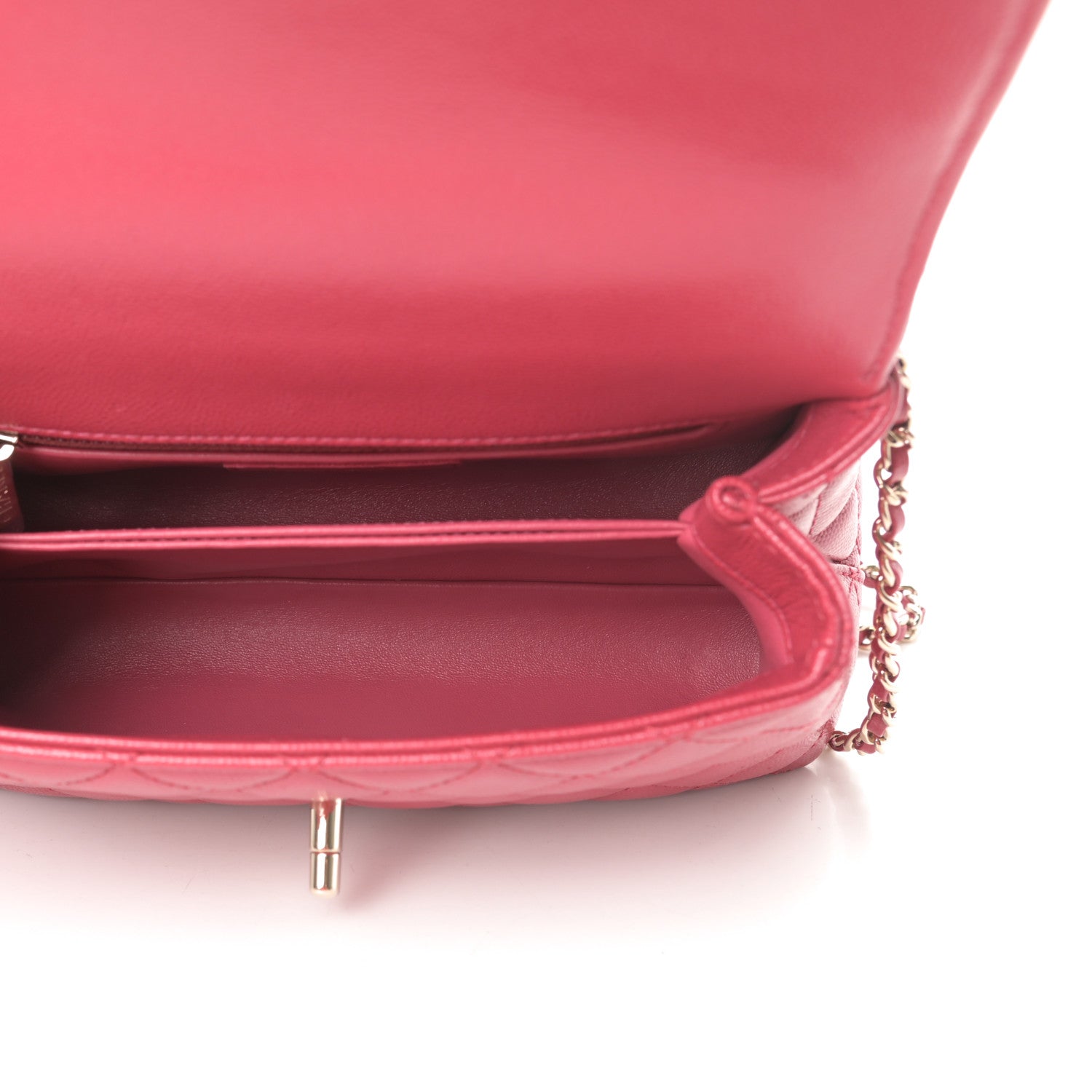 Chanel Caviar Quilted Mini Coco Handle Flap Dark Pink 5 of 11