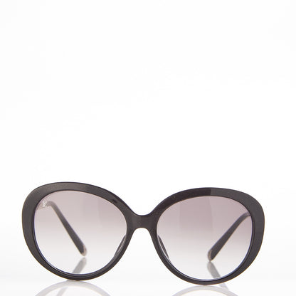 Louis Vuitton Bluebell Sunglasses Z0693W Black Glitter 2 of 7