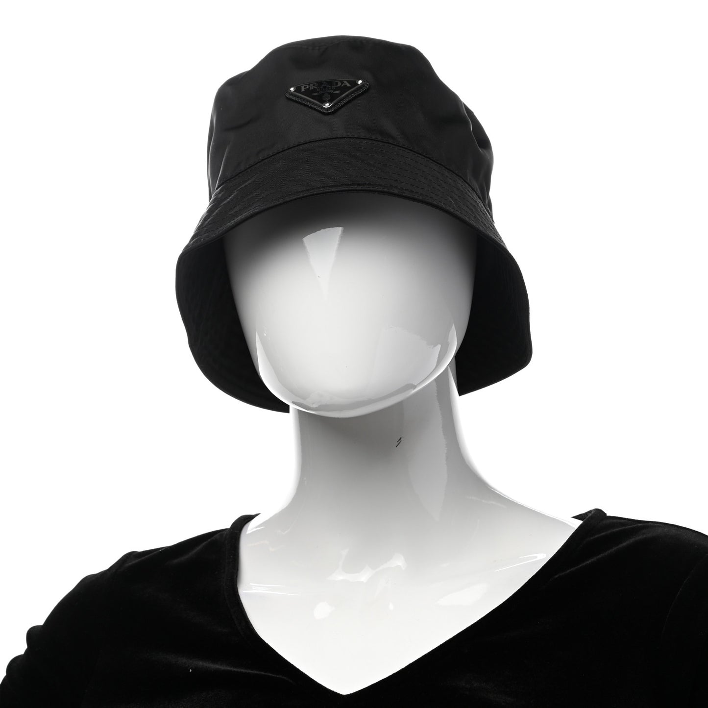 Nylon Bucket Hat S Black