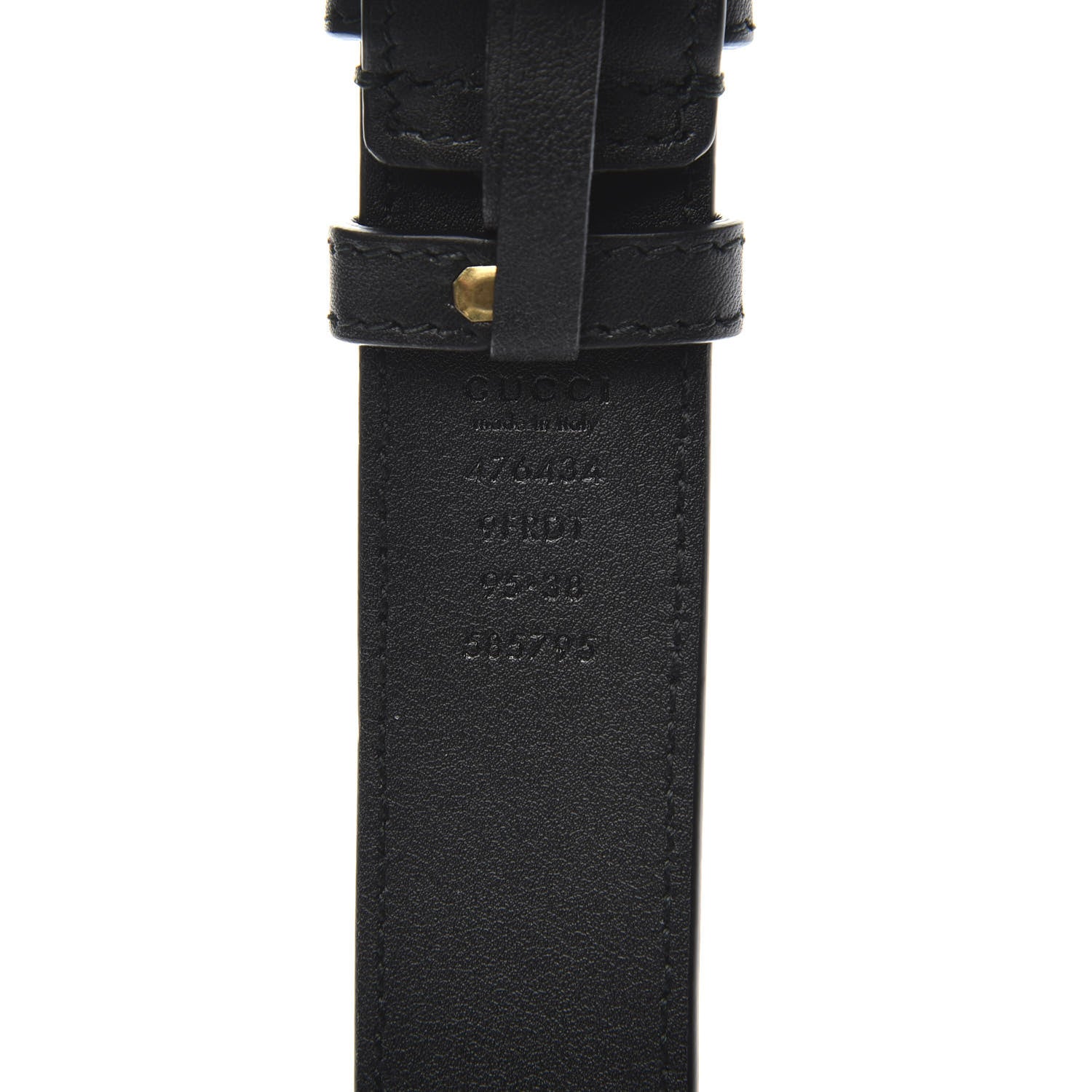 Gucci Velvet Matelasse GG Marmont Belt Bag 95 38 Black 10 of 11