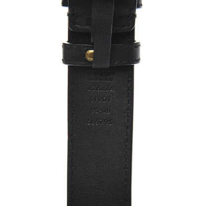 Gucci Velvet Matelasse GG Marmont Belt Bag 95 38 Black 10 of 11