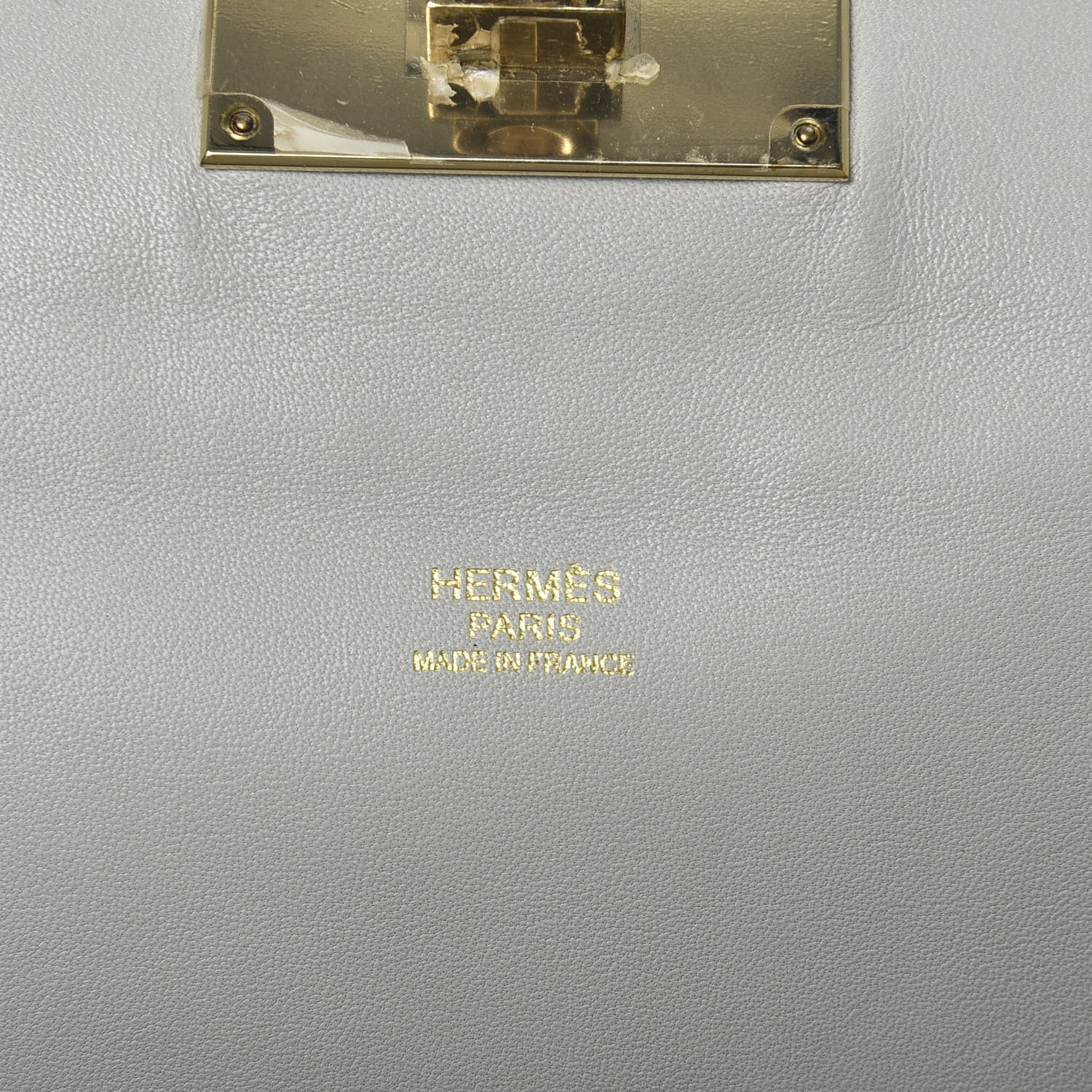 Hermes Veau Grizzly Evercolor Toolbox 26 Gris Perle 8 of 10