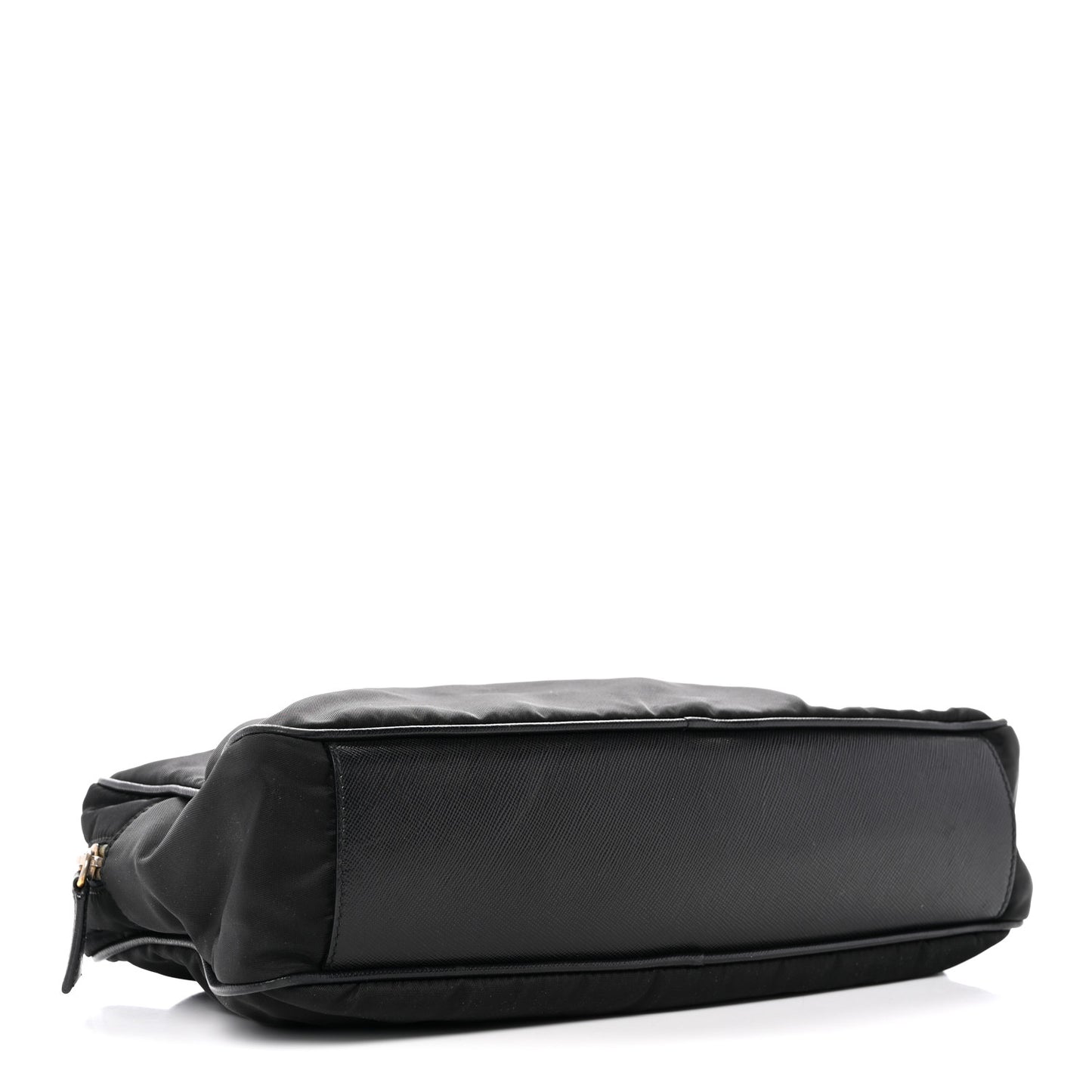 Nylon Saffiano Small Top Handle Bag Black