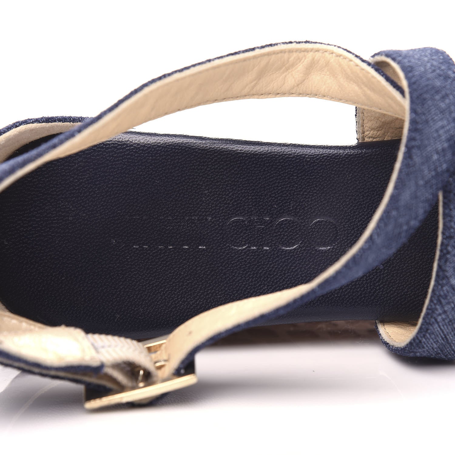 Jimmy Choo Denim Cork Wedge Sandals 36 8 of 9