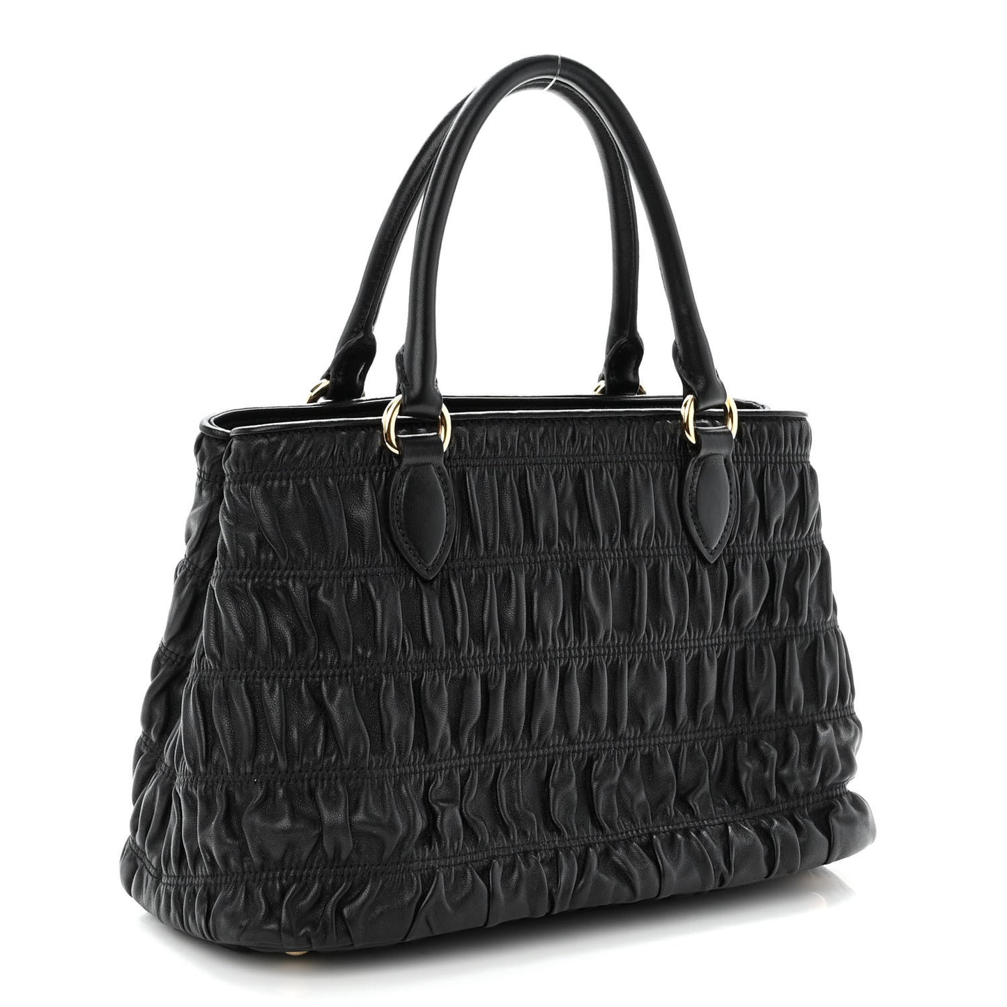 Nappa Gaufre Tote Black