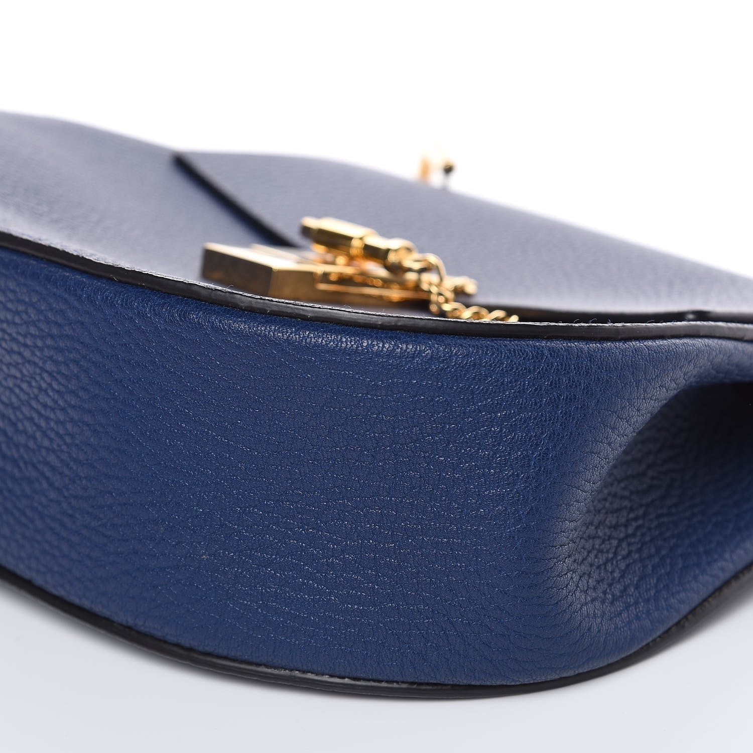 Chloe Grained Lambskin Drew Shoulder Bag Royal Navy 8 of 8