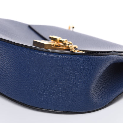 Chloe Grained Lambskin Drew Shoulder Bag Royal Navy 8 of 8