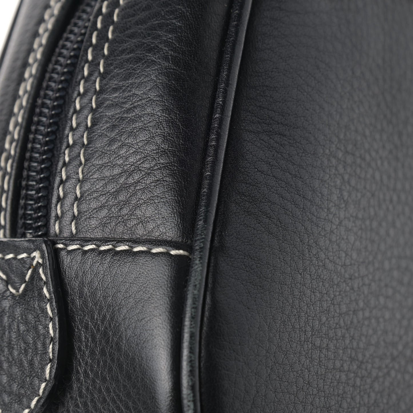Calfskin Saddle Bowler Black