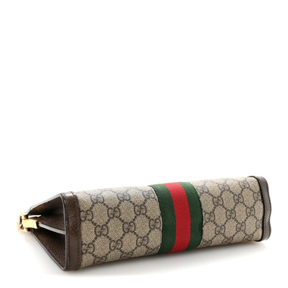 Gucci GG Supreme Monogram Web Small Ophidia Chain Shoulder Bag Brown 4 of 10
