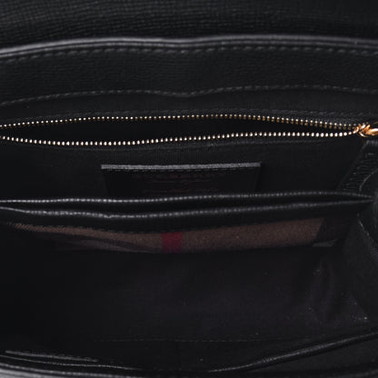 Burberry Derby Calfskin House Check Small Camberley Black 7 of 9