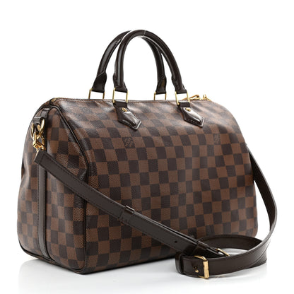 Louis Vuitton Damier Ebene Speedy Bandouliere 30 3 of 12