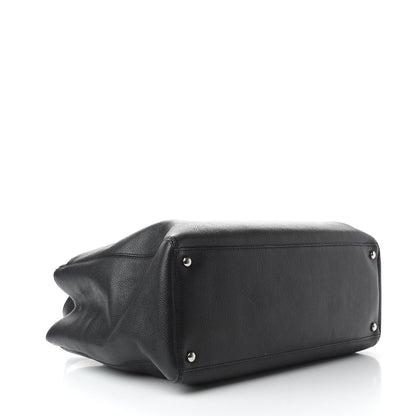 Chanel Calfskin Cerf Executive Shopper Tote Black 5 of 10