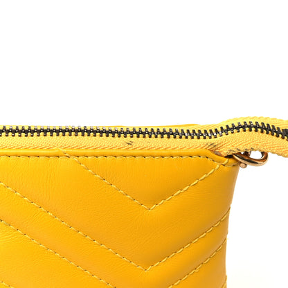 Gucci Calfskin Matelasse Mini GG Marmont Chain Bag Stone Topaz 10 of 11