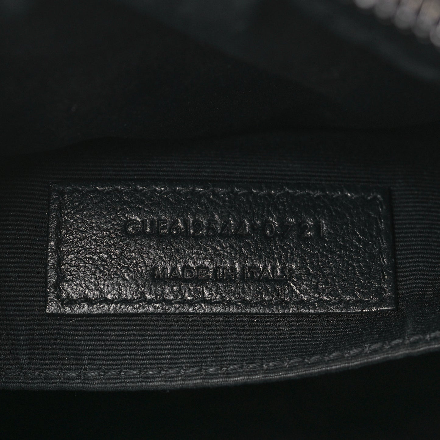 Calfskin Matelasse Monogram Monochrome Lou Camera Bag Black