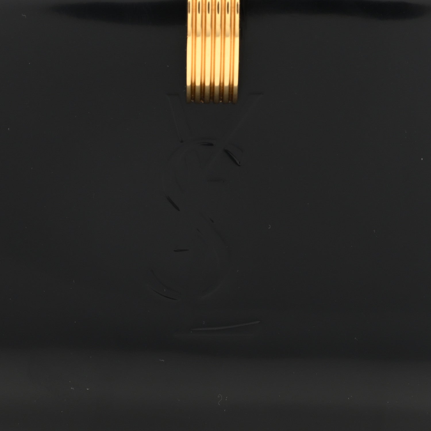 Saint Laurent Patent Daria Clutch Black 7 of 9