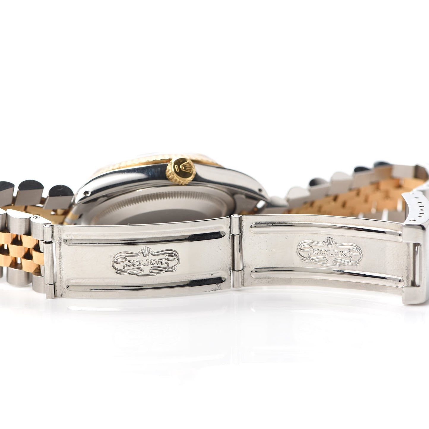 Stainless Steel 18K Yellow Gold Diamond 36mm Oyster Perpetual Datejust Watch Champagne 16233