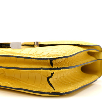 Hermes Matte Alligator Constance 18 Mimosa 10 of 11