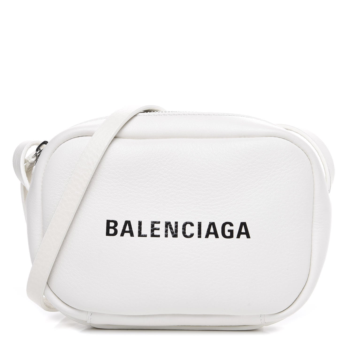 Balenciaga Calfskin Logo XS Everyday Camera Bag White 1 of 8