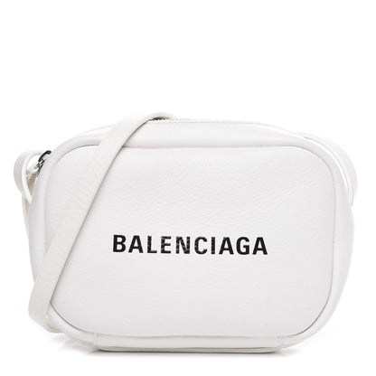 Balenciaga Calfskin Logo XS Everyday Camera Bag White 1 of 8