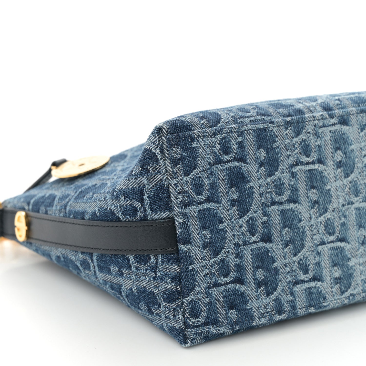 Christian Dior Denim Oblique Jacquard DiorStar Hobo Bag Blue 8 of 10