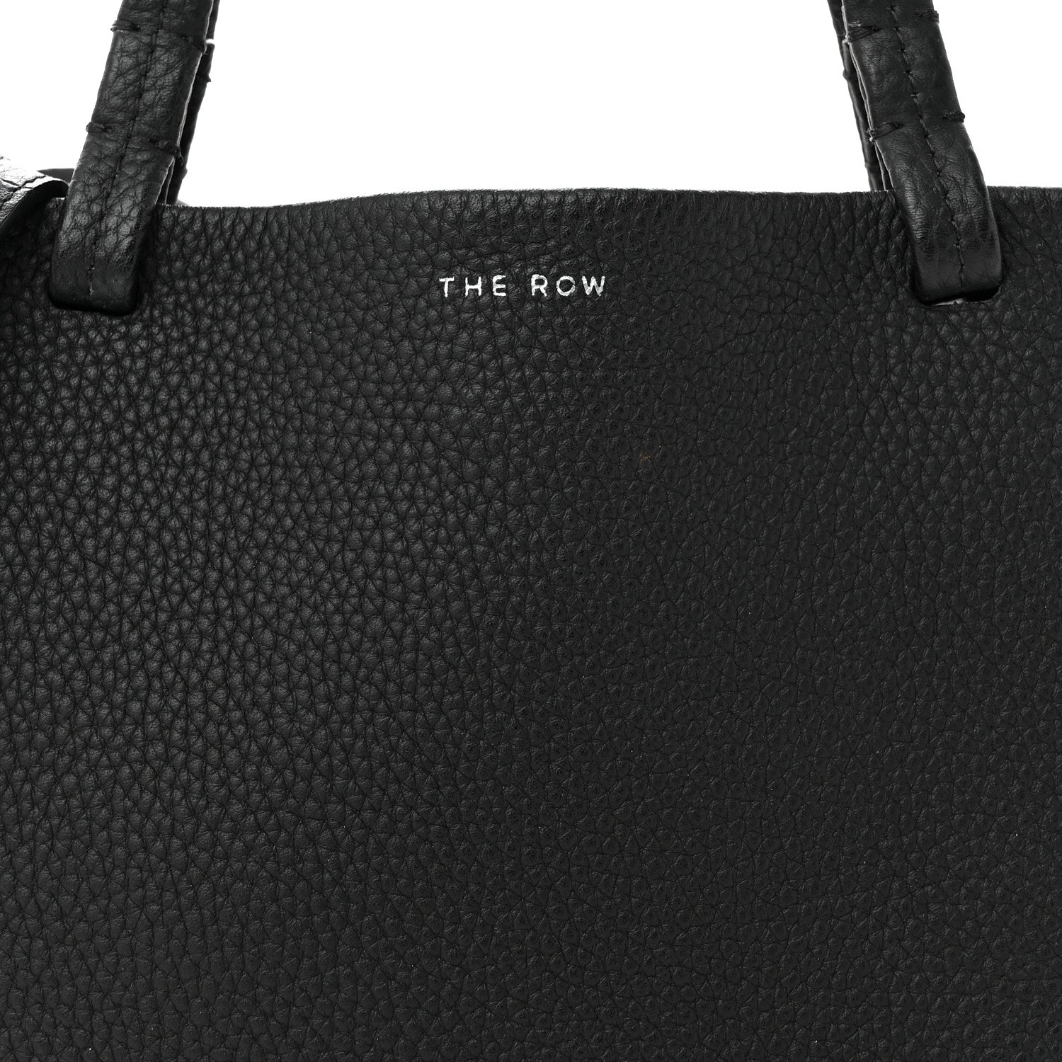 The Row Grained Calfskin Small Park Tote Black 8 of 12