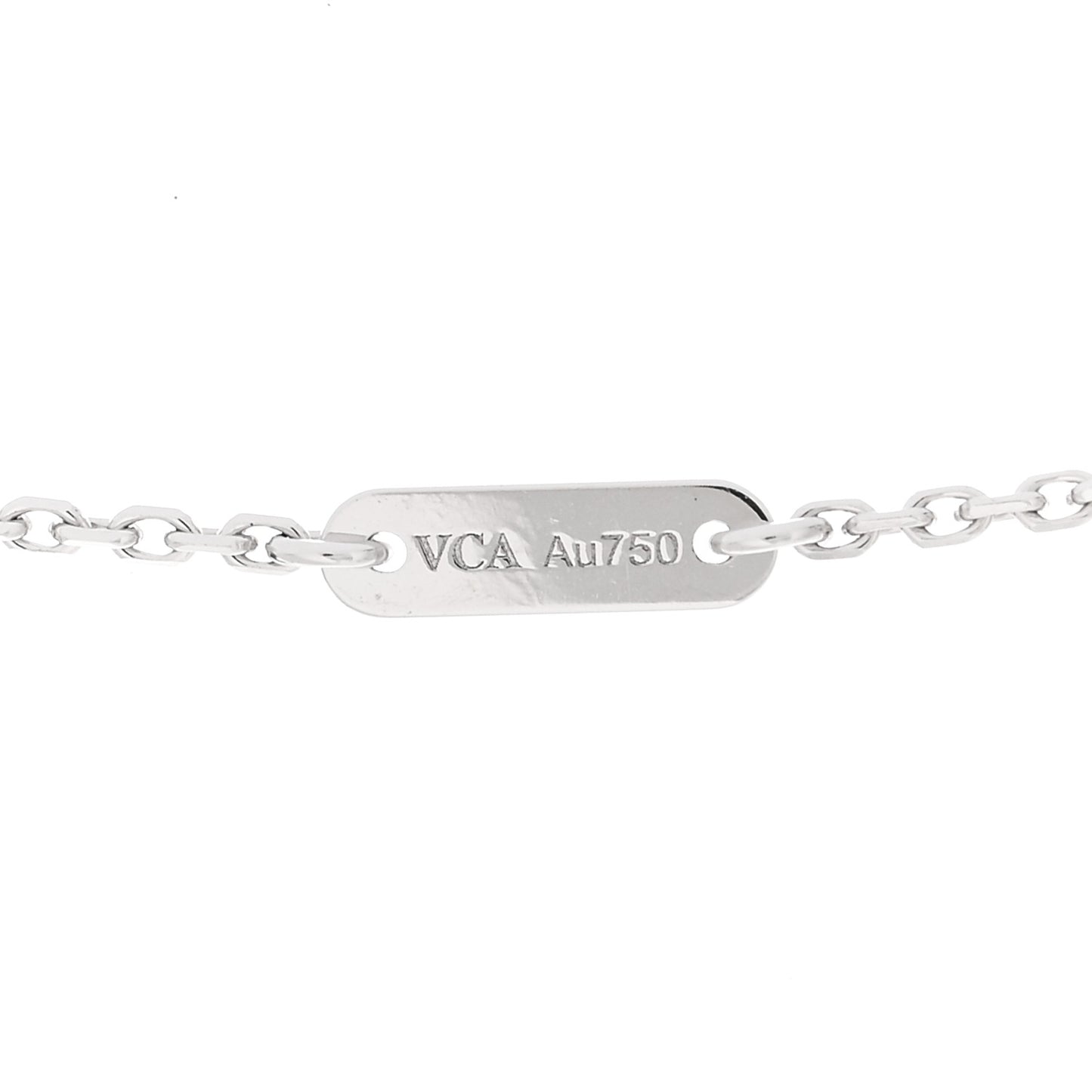 18K White Gold Turquoise Sweet Alhambra Butterfly Pendant Necklace
