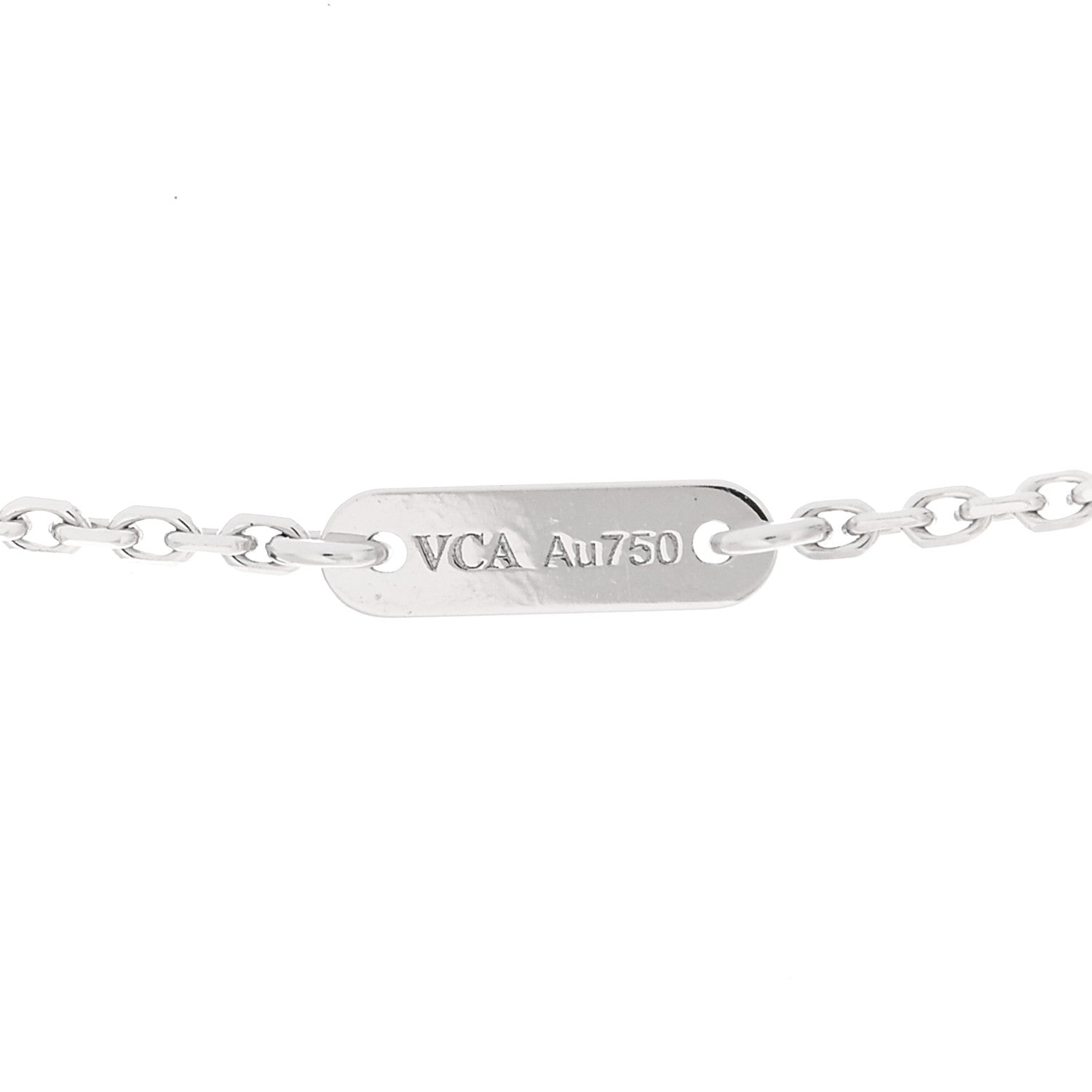 Van Cleef & Arpels 18K White Gold Turquoise Sweet Alhambra Butterfly Pendant Necklace 5 of 6