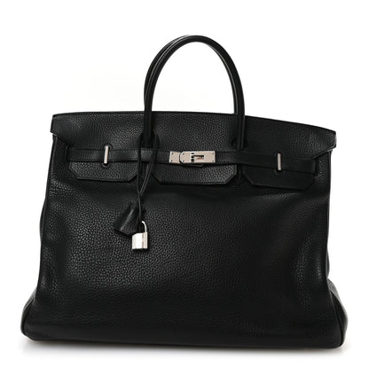 Hermes Taurillon Clemence Birkin 40 Black 1 of 11