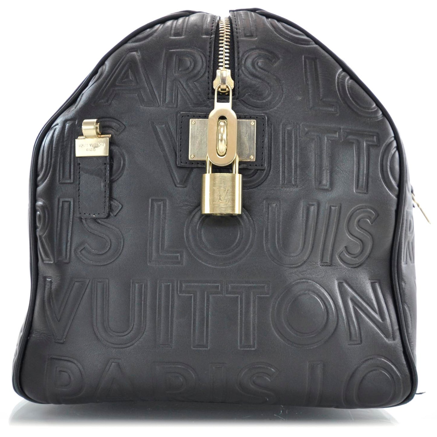 Calfskin Embossed Speedy Cube 30 Black