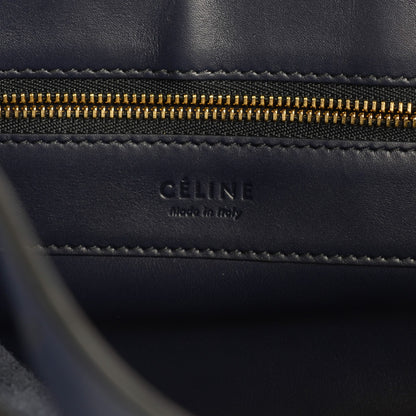 Celine Nappa Calfskin Shoulder Cabas Midnight 6 of 9