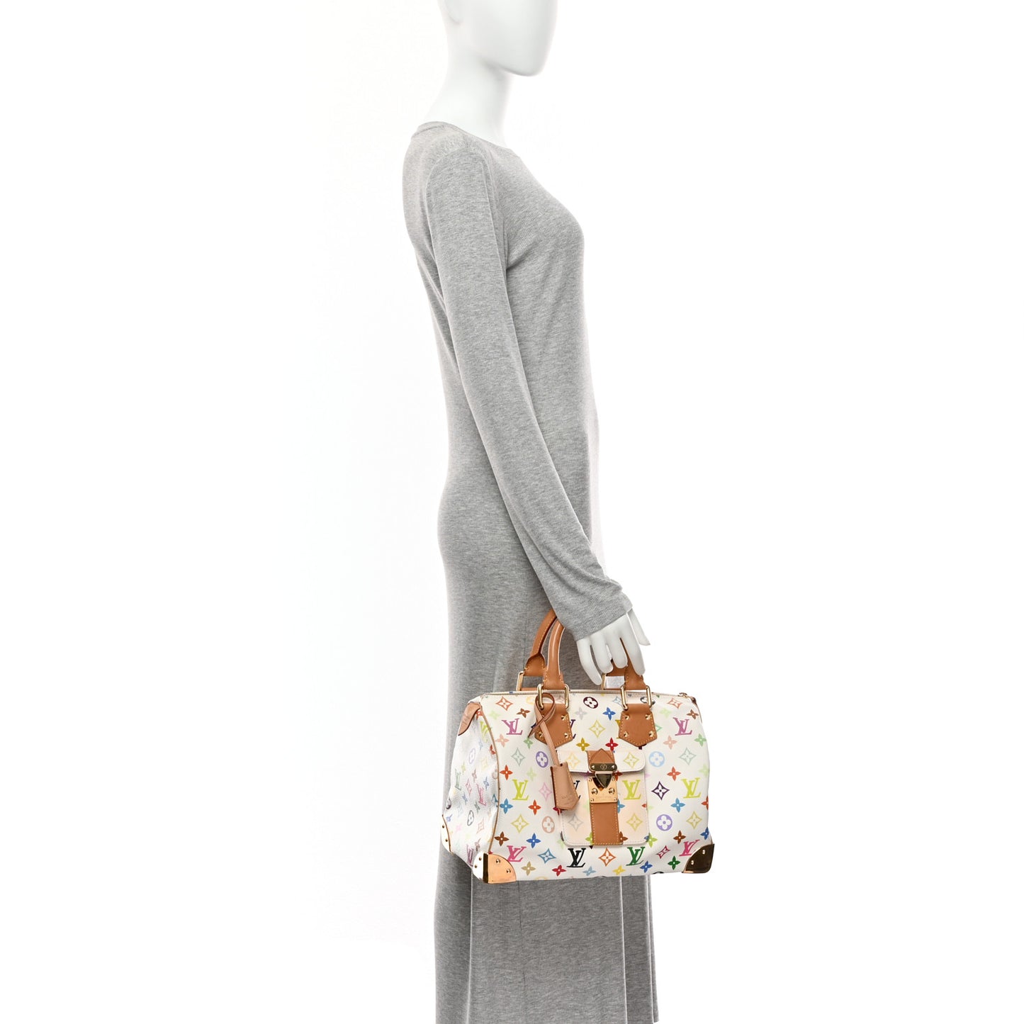Monogram Multicolor Speedy 30 White