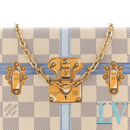 Louis Vuitton Damier Azur Summer Trunks Pochette Weekend 9 of 15