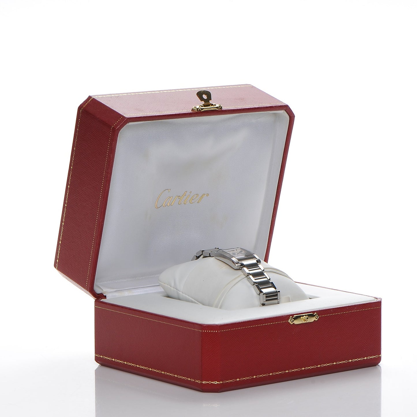 Stainless Steel 20mm Tank Francaise Quartz Watch