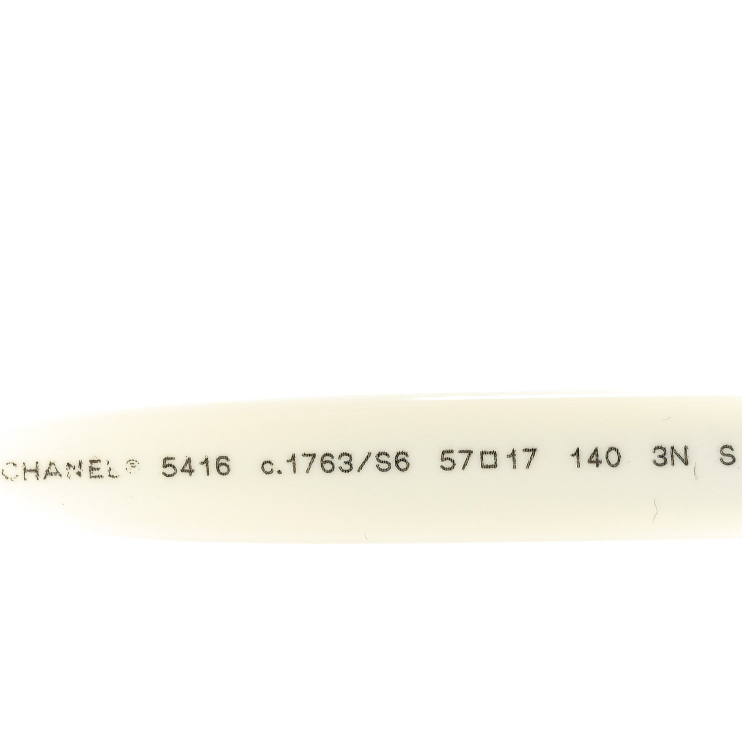 Chanel Acetate Oval Sunglasses 5416 White Black 5 of 7