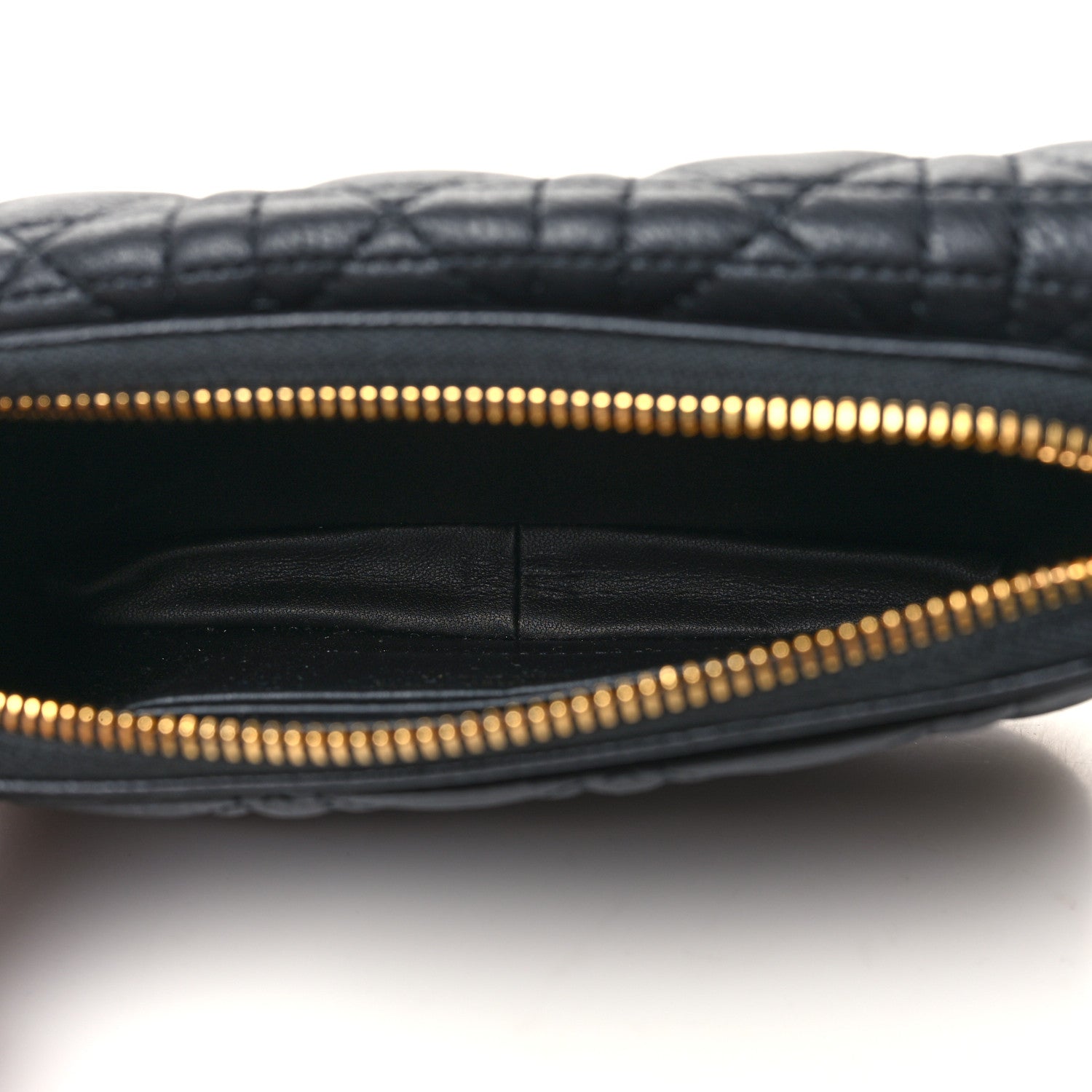 Christian Dior Supple Calfskin Cannage Caro Pouch with Chain Black 5 of 10