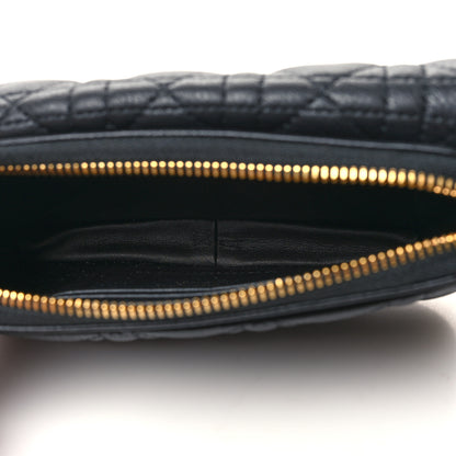Christian Dior Supple Calfskin Cannage Caro Pouch with Chain Black 5 of 10