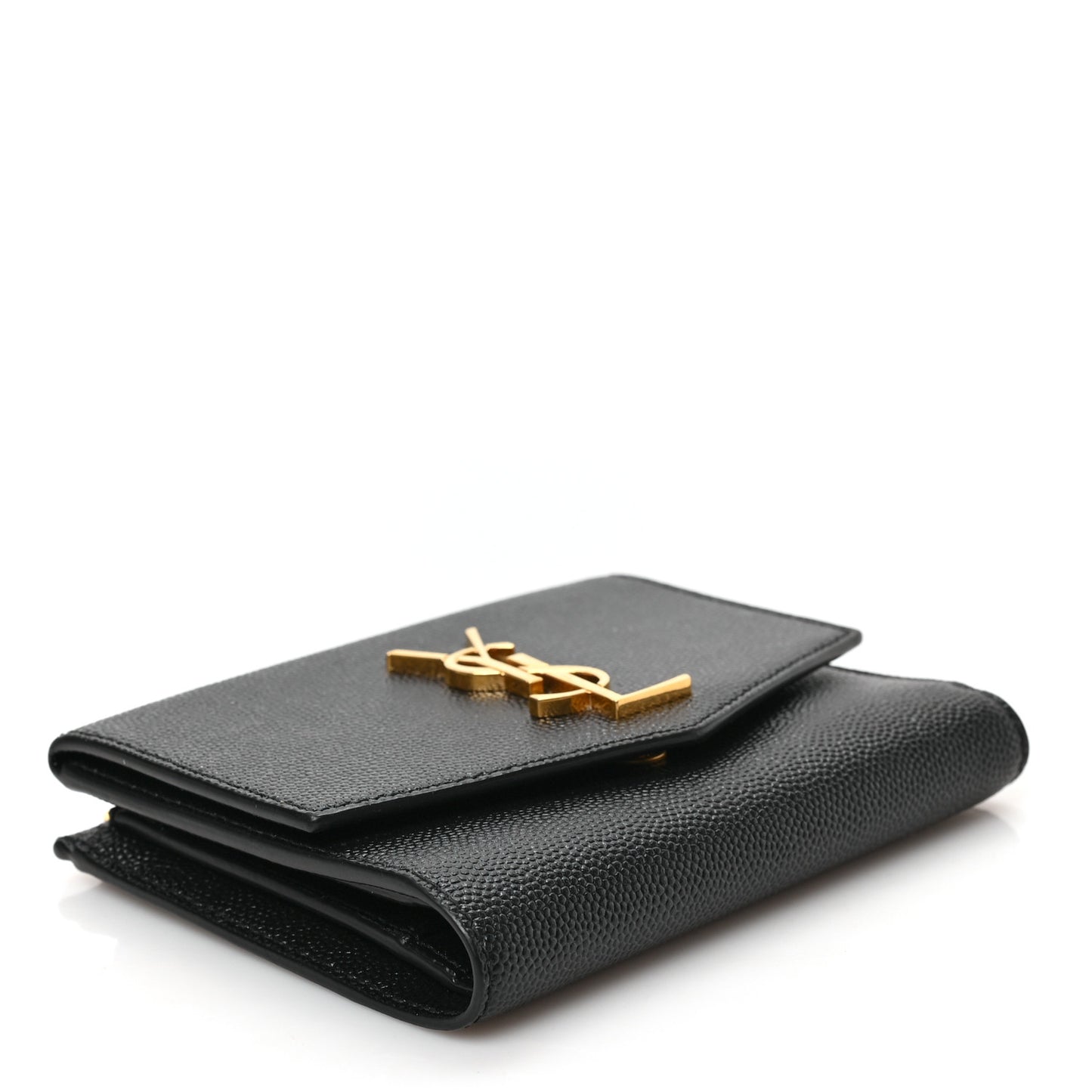 Grain De Poudre Monogram Bi-Fold Wallet Black